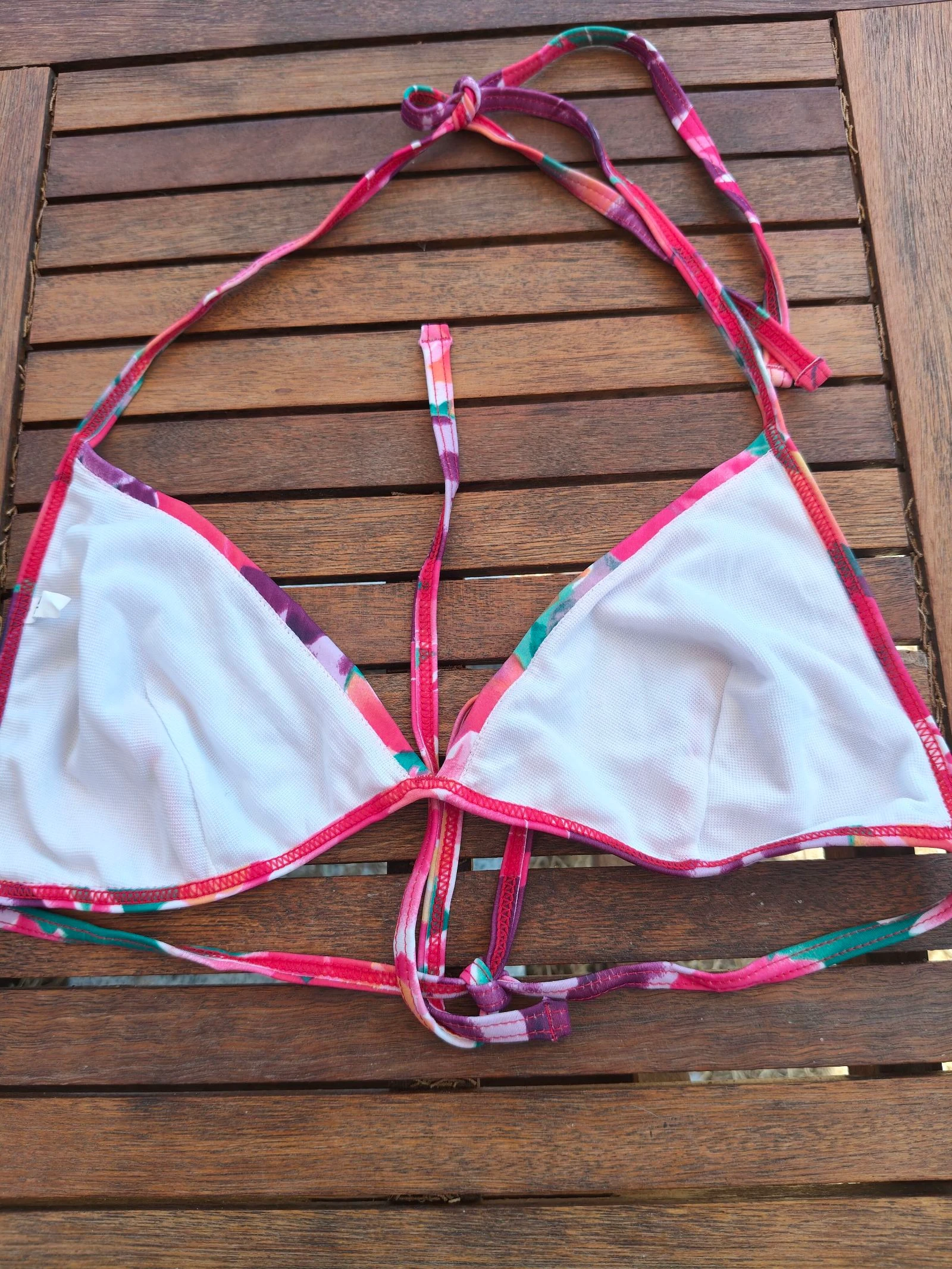 Creator-Bikini vrouw L (40) 2 stuks bloemenprint fuchsia/groen kleurrijk zomer – photo 9